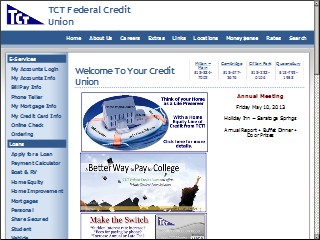Web site www.tctfcu.org, Tct Federal Credit Union